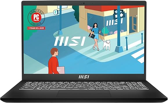 MSI Modern 15 Laptop: Ryzen 7 7730U, UMA AMD Radeon Graphics, 15.6