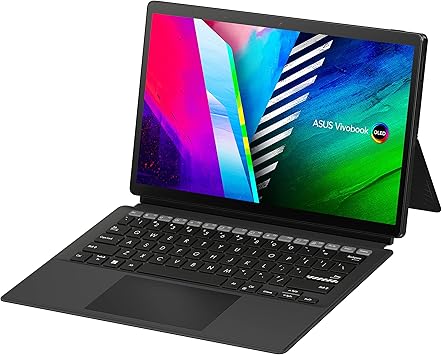 ASUS VivoBook 13 Slate OLED 2-in-1 Laptop, 13.3” FHD OLED touch Display, Intel Pentium N6000 Quad-Core CPU, 8GB RAM, 256GB PCIe® 3.0 SSD, Windows 11 Home, Black, T3300KA-DH26T