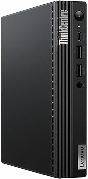 Lenovo ThinkCentre M70q Gen 3 Mini PC - 12th Gen Intel Core i5 Hexa-core Desktop Computer with 16GB DDR4 RAM, 256GB NVMe SSD - Windows 11 Pro 64 Compact and Powerful Desktop PC in Black (11T300C0US)