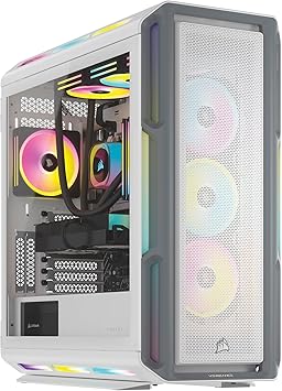 Corsair Vengeance i8200 iCUE Link Edition Gaming PC - Liquid Cooled Intel Core i9 14900KF CPU - NVIDIA GeForce RTX 4090 GPU - 64GB Dominator Titanium RGB DDR5 Memory - 4TB (2x2TB) M.2 SSD - White