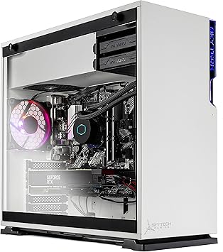 Skytech Gaming Shiva Gaming PC Desktop – Intel Core i7 12700F 2.1 GHz, NVIDIA RTX 3060, 1TB NVME SSD, 16GB DDR4 RAM 3200, 650W Gold PSU, 240mm AIO, 11AC Wi-Fi, Windows 11 Home 64-bit,White