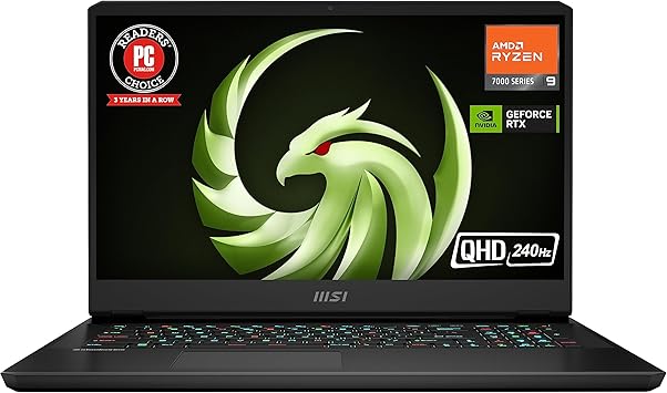 MSI Alpha 17 Laptop: Ryzen 9 7945HX, GeForce RTX 4070, 17.3