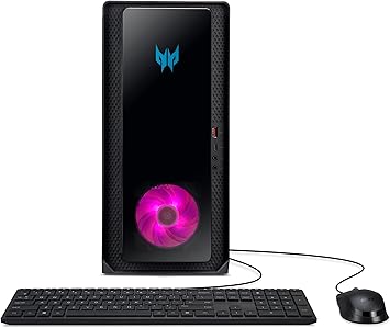 Acer Predator Orion 3000 PO3-655-UR17 Gaming Desktop | Intel Core i7-14700F 20-Core Processor | NVIDIA GeForce RTX 4070 | 16GB DDR5 | 1TB PCIe Gen 4 SSD | Intel Wi-Fi 6E AX211 | Windows 11 Home