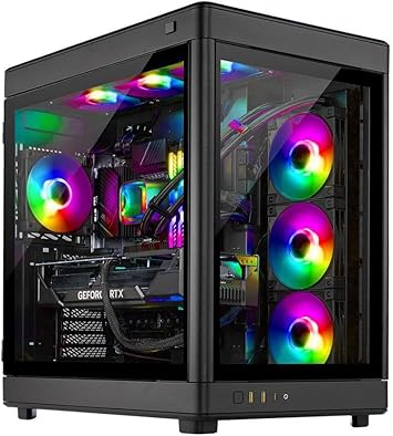 Skytech Gaming Prism Gaming PC, Intel i9 13900K 3.0 GHz, RTX 4090, 2TB NVME Gen4, 32GB DDR5 RAM RGB, 1200W Gold ATX 3.0 PSU Wi-Fi, Win 11 Home, RGB-Keyboard and RGB-Mouse Included