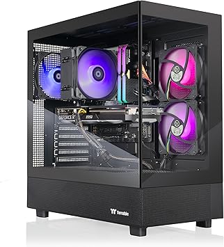 Thermaltake Vista i460T Gaming Desktop (Intel® Core™ i7-14700F, ToughRam 32GB DDR5 5600MT/s RGB Memory, NVIDIA® GeForce RTX™ 4060 Ti, 1TB NVMe M.2, WiFi, Windows 11) V27B-B760-46T-LCS