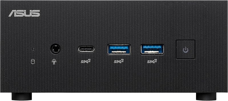 ASUS ExpertCenter PN64 Mini PC System with Intel Core i7-12700H, 16GB DDR5,M.2 PCIE G4 512GB SSD, WiFi 6E, Bluetooth, USB-C, Quad-Display, Windows 11 Pro,Black