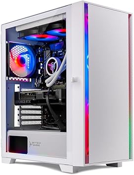 Skytech Gaming Shiva Gaming PC, Intel i7 12700F 2.1 GHz, RTX 4060, 1TB NVME, 16GB DDR4 RAM 3200, 600W Gold PSU Wi-Fi, Win 11 Home, RGB-Keyboard and RGB-Mouse Included