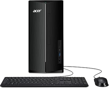 Acer Aspire TC-1780-UR11 Desktop | 13th Gen Intel Core i5-13400 10-Core Processor | 16GB 3200MHz DDR4 | 512GB M.2 2280 PCIe Gen 4 SSD | SD Card Reader | Intel Wi-Fi 6E AX211 | Windows 11 Pro,Black