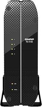 QNAP TS-410E-8G-US 4 Bay Professional fanless Desktop NAS with Intel Celeron Quad-core Processor, 8 GB DDR4 RAM and Dual 2.5GbE (2.5G/1G/100M) Network Connectivity (Diskless)