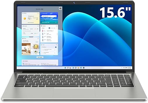 SGIN Laptop 15.6 Inch, 4GB DDR4 128GB SSD Laptops Computer with Celeron Processor, UHD Graphics 600, Mini HDMI, Webcam, 2.4G/5GHz WiFi, 2*USB3.2, Bluetooth4.2