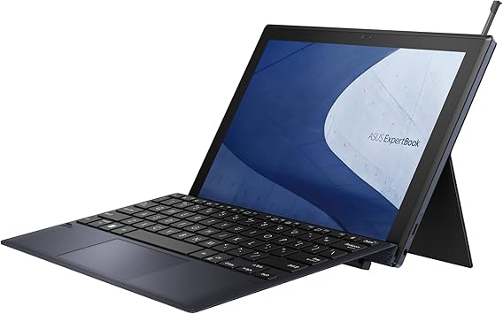 ASUS ExpertBook B3 Detachable -Laptop, 10.5” WUXGA 16:10 Touchscreen,Qualcomm Snapdragon 7c Gen 2, 4GB -RAM, 128GB eMMC, All-Day -Battery, Garaged -Stylus,Stand Cover,Windows 11 Pro,B3000DQ1A-XS24T