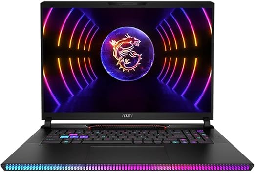 MSI Raider GE78HX 17” 240Hz QHD+ Gaming Laptop: Intel Core i9-13950HX, NVIDIA Geforce RTX 4070, 32GB DDR5, 2TB NVMe SSD, Cooler Boost 5, Win 11: Black 13VG-020US