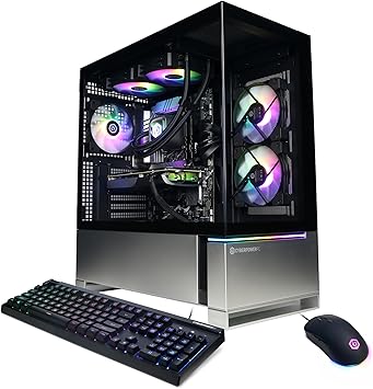 CyberPowerPC Gamer Supreme Liquid Cool Gaming PC, AMD Ryzen 7 8700F 4.1GHz, GeForce RTX 4060 Ti 16GB, 32GB DDR5, 2TB PCIe Gen4 SSD, WiFi Ready & Windows 11 Home (SLCAI9300A)