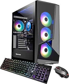 iBUYPOWER Pro Gaming PC Computer Desktop Slate5MR 254i (AMD Ryzen 3 3100 3.6 GHz, RX 6500XT 4GB, 8GB DDR4, 480 GB SSD, WiFi Ready, VR Ready, Windows 11 Home)