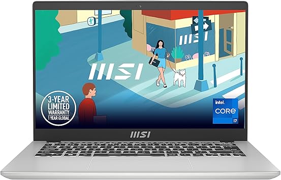 MSI Modern 14 Laptop: Intel Core i7-1355U, Intel Iris Xe, 14