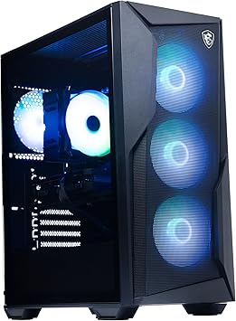 MSI Codex R2 Gaming Desktop: Intel Core i5-14400F, Geforce RTX 4060, 16GB DDR5, 2TB m.2 NVMe SSD, 80+ Gold PSU, WiFi, Keyboard & Mouse, DIY Friendly, Windows 11 Home: 14NUC5-091US