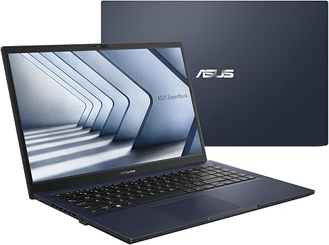 ASUS ExpertBook B1 15.6” Business Laptop, Intel® Core™ i5-1235U Processor, 16GB RAM, 256GB SSD, WiFi 6, Windows 11 Pro, B1502CBA-XS53