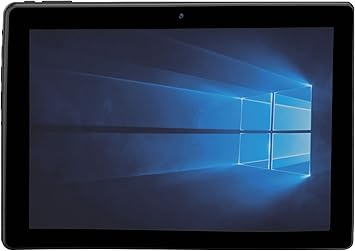 Naxa NID-1080 2-in-1 Detachable Core Windows 11 Tablet with 10.1″ IPS Screen and Headphones Combo, 2.8Ghz Dual Core Processor, 4GB Ram, 64GB Storage, 2MP Front & Rear Cameras, Speaker, and Mic, Black