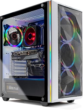 Skytech Chronos Gaming PC Desktop - AMD Ryzen 7 3700X 3.6GHz, RTX 3070 8GB, 16GB DDR4 3200, 1TB NVME, 650W Gold PSU, Windows 10 Home 64-bit