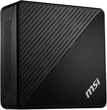 MSI Cubi 5 12M, 0.7L Mini PC, Intel Core i7-1255U, WiFi 6, BT 5.2, Duel LAN, Thunderbolt Type C, Black, Non-OS (12M-016BUS): Cubi 5 (BLK)