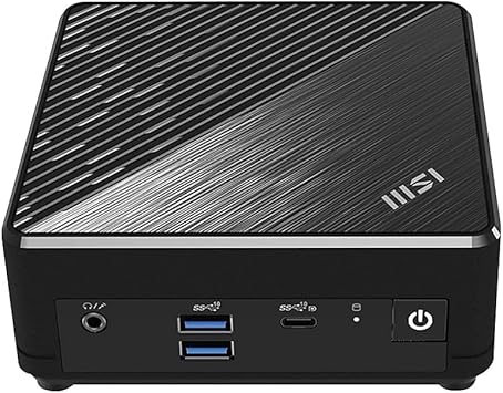 MSI Cubi N Ultrasmall PC, Intel Pentium N200, 4GB Memory, 128GB SSD, Dual Display, Windows 11 PRO Entry (ADL-005US), Black