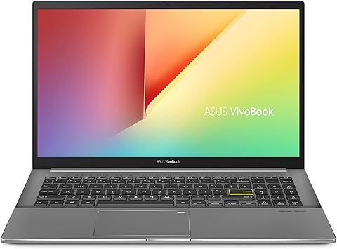 ASUS VivoBook S15 S533 Thin and Light Laptop, 15.6” FHD Display, Intel Core i7-1165G7 CPU, 16GB DDR4 RAM, 512GB PCIe SSD, Wi-Fi 6, Windows 11 Home, AI Noise-Cancellation, Indie Black, S533EA-DH74