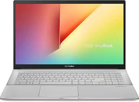 ASUS VivoBook S15 S533 Thin and Light Laptop, 15.6” FHD Display, Intel Core i7-1165G7 CPU, 16GB DDR4 RAM, 512GB PCIe SSD, Wi-Fi 6, Windows 11 Home, AI Noise-Cancellation, Dreamy White, S533EA-DH74-WH