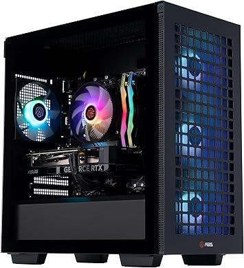 ABS Aeolian-M Aqua High Performance Gaming PC – Intel i7 13700F - GeForce RTX 4060 Ti 8GB GDDR5-32GB DDR5 6000MHz - 1TB M.2 NVMe SSD – AAA137004060TI8G