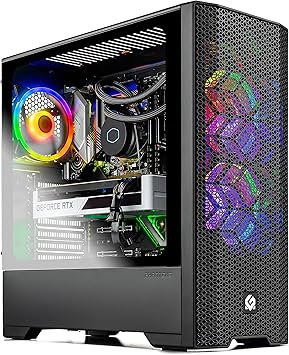 Skytech Gaming Blaze 3.0 PC Desktop - AMD Ryzen 7 5800X 8-core 3.8GHz, RTX 3070 8GB GDDR6, 16GB DDR4 3200MHz, 1TB Gen4 NVMe SSD, 240mm AIO, 750W Gold PSU, Windows 11 Home 64-bit, AC WiFi, Black