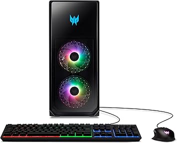 Acer Predator Orion 5000 PO5-650-UR12 Gaming Desktop | 13th Gen Intel Core i7-13700F 16-Core | NVIDIA GeForce RTX 4070 Ti | 16GB DDR5 | 1TB PCIe Gen4 SSD | Intel Wi-Fi 6E | RGB Keyboard & Mouse,Black