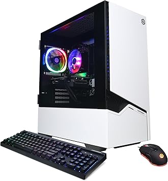 CyberPowerPC Gamer Master Gaming PC, AMD Ryzen 7 8700G 4.2GHz, GeForce RTX 4060 Ti 8GB, 16GB DDR5, 2TB PCIe Gen4 SSD, WiFi Ready & Windows 11 Home (GMAI5300A)