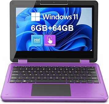 AWOW Touchscreen Laptop, 2 in 1 11.6