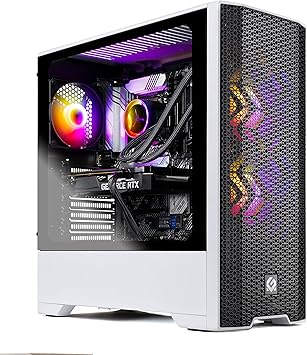 Skytech Gaming Skytech Blaze 3.0 Gaming PC Desktop - AMD Ryzen 7 3700X 3.6GHz, RTX 3070 8GB GDDR6, 16GB DDR4 3000, 1TB SSD, 750W Gold PSU, 240MM AIO, AC WiFi, Windows 11 Home 64-bit, White