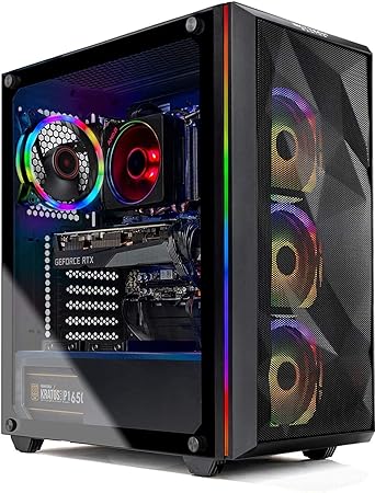 Skytech Gaming Chronos Gaming PC Desktop – AMD Ryzen 7 3700X 3.6 GHz, RTX 3070, 1TB NVME SSD, 16G DDR4 3200, 650W Gold PSUAC Wi-Fi, Windows 10 Home 64-bit (Renewed Premium)