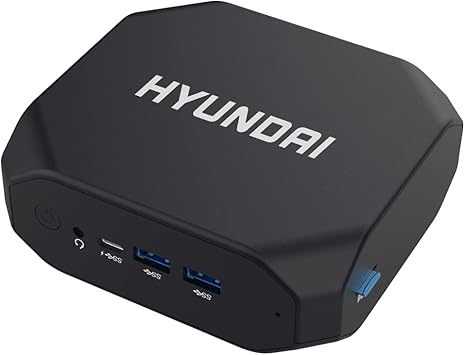 Hyundai Mini PC Intel Core i3 8GB RAM 256GB SSD Mini Desktop Computer Windows 10 Pro, Dual-Band WiFi, Bluetooth 5.0, Dual Monitor Support, microSD Slot, Black