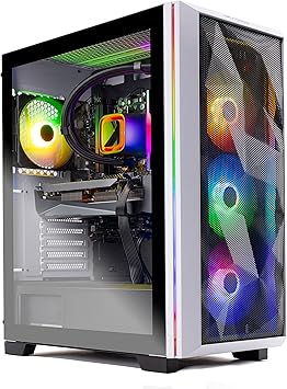 Skytech Gaming Skytech Chronos Gaming PC Desktop – AMD Ryzen 7 7700X 4.5 GHz, NVIDIA RTX 3080, 1TB NVME SSD, 32GB DDR5 RAM RGB, 850W Gold PSU, 360mm AIO, 11AC Wi-Fi, Windows 11 Home 64-bit