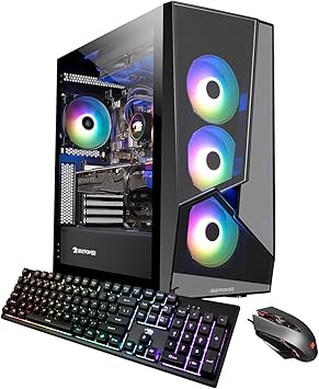 iBUYPOWER Pro Gaming PC Computer Desktop SlateMR 236i (Intel i5-12600KF 3.7GHz, GeForce RTX 3060 12GB, 16GB DDR4 RGB RAM, 500 GB NVMe SSD + 1 TB HDD, WiFi Ready, Windows 11 Home)