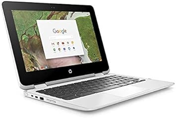 HP X360 Chromebook 11.6-inch 2-in-1 Touchscreen HD Laptop PC, Intel Celeron N3350 up to 2.4GHz Processor, 4GB DDR4, 64GB eMMC, WiFi, Webcam, Stereo Speakers, Bluetooth 4.2, Chrome OS, Snow White