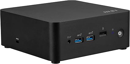 MSI Cubi NUC Barebone Desktop, Intel Core 3-100U, 2X DDR5 Slots (up to 64GB), TPM 2.0, WiFi 6E, 3 Year Advance Replacement (1MG-009BUS)