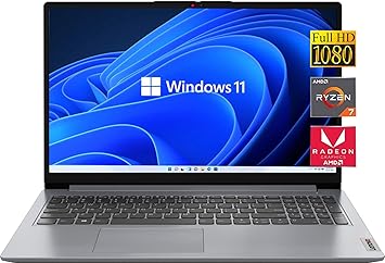 Lenovo 2023 Newest Ideapad 15.6 Inch FHD Touchscreen Laptop, AMD Ryzen 7 5700U (8 Core, Up to 4.3 GHz), 12GB RAM, 512GB SSD, Wi-Fi 6, Bluetooth 5, Windows 11 Home, Cloud Grey