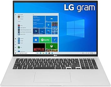 LG 17'' 17ZB90Q-V.APS5U1 Silver 16:10 WQXGA gram Laptop with Windows 11 Pro, 16GB LPDDR5, & 512GB Dual SSD Slots