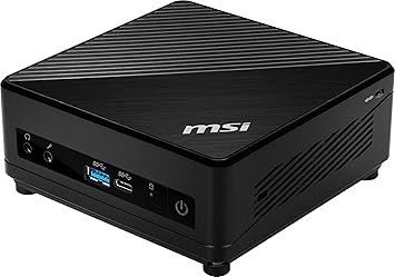 MSI Cubi 5 Mini PC: Intel Core i3-10110U, 8GB DDR4 (2x4GB) 2666MHz, 256GB SSD, WiFi 6, Bluetooth 5.1, USB Type-C, Dual Display, Energy Efficient, Black, Windows 11 Home: 10M-668US