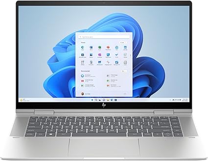 HP Envy x360 Laptop 2023 15.6” FHD 1920 x 1080 Display Touchscrenn, Intel Core i5-1335U, 10-core, Intel Iris Xe Graphics, 8GB LPDDR5, 256GB SSD, Backlit Keyboard, Thunderbolt 4, Windows 11 Home