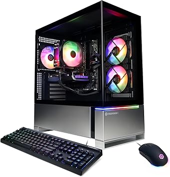 CyberPowerPC Gamer Master Gaming PC, AMD Ryzen 7 8700F 4.1GHz, GeForce RTX 4060 8GB, 16GB DDR5, 1TB PCIe Gen4 SSD, WiFi Ready & Windows 11 Home (GMAI5500A)