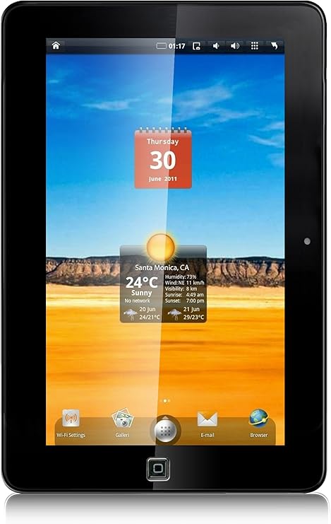 Ematic eGlide XL 10 Inch Touch Screen Internet Tablet with Android 2.2