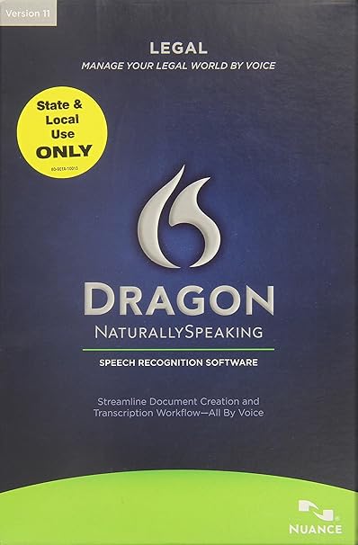 S&lgov Dragon Naturallyspeaking Legal 11.0 Us