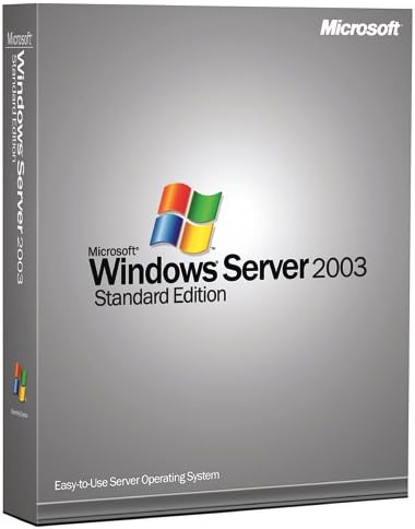 Microsoft Windows Server Standard 2003 64 Bit - 10 Client Old Version