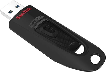 SanDisk 128GB Ultra USB 3.0 Flash Drive - SDCZ48-128G-GAM46, Black