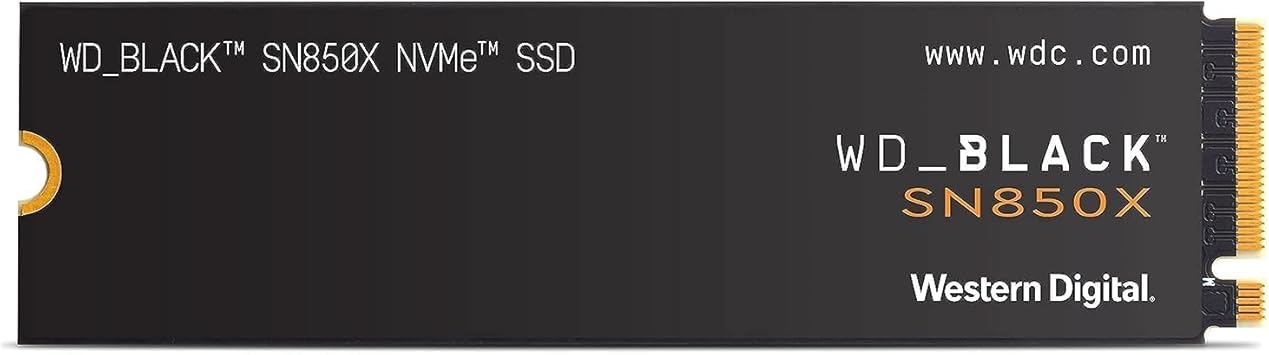 WD_BLACK 2TB SN850X NVMe Internal Gaming SSD Solid State Drive - Gen4 PCIe, M.2 2280, Up to 7,300 MB/s - WDS200T2X0E