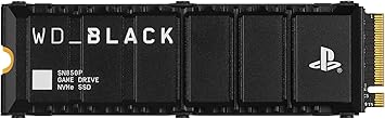 WD_BLACK 2TB SN850P NVMe M.2 SSD Officially Licensed Storage Expansion for PS5 Consoles, up to 7,300MB/s, with heatsink - WDBBYV0020BNC-WRSN